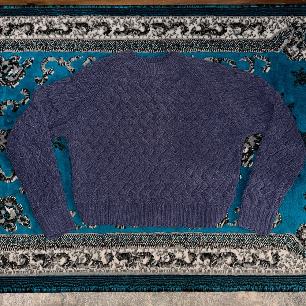 Kendall + Kylie Crew Neck Crop Sweater